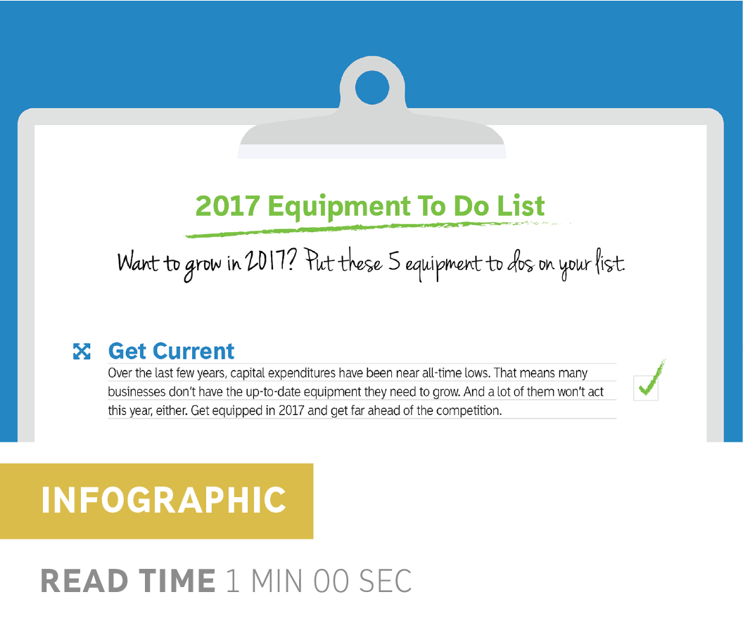 2017 Equipment To Do List