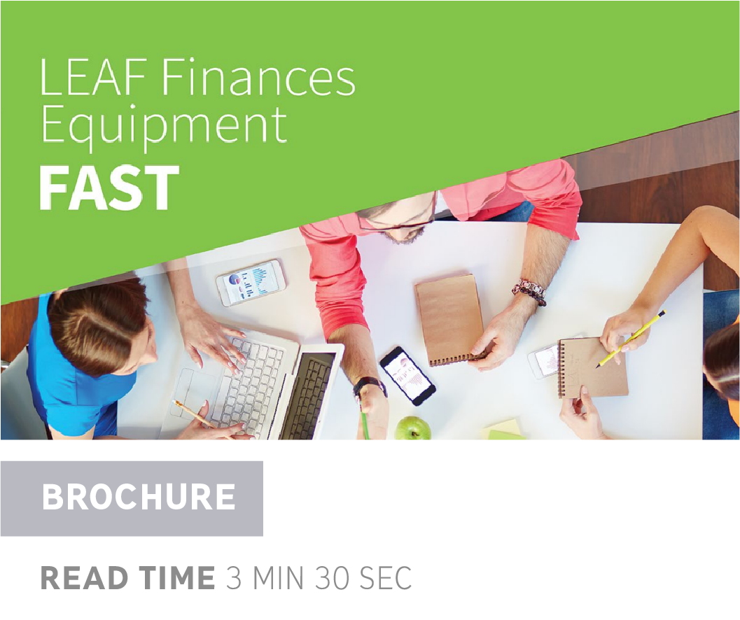 LEAF Finances Equipment Fast