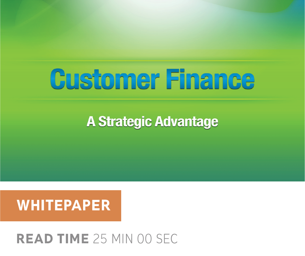 Customer Finance a Strategic Advantage